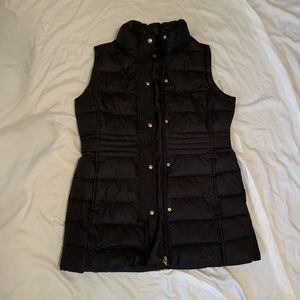 Black WeatherProof Full Length Black Puffer Vest